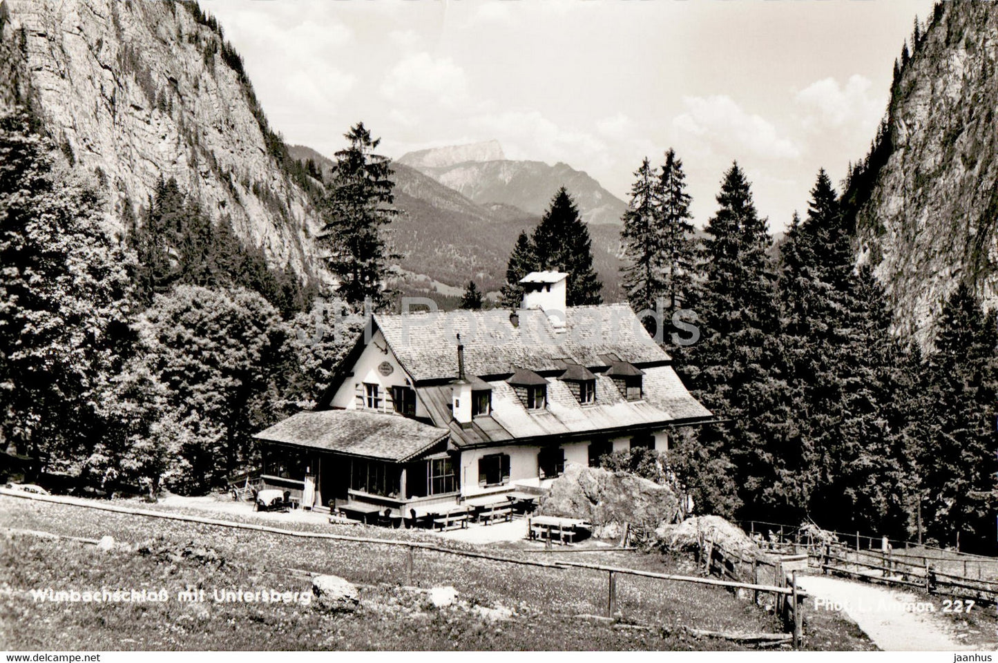 Wimbachschloss mit Untersberg - Germany - used - JH Postcards