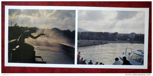 The Giver of the Water fountain - embankment - Novorossiysk - 1982 - Russia USSR - unused - JH Postcards
