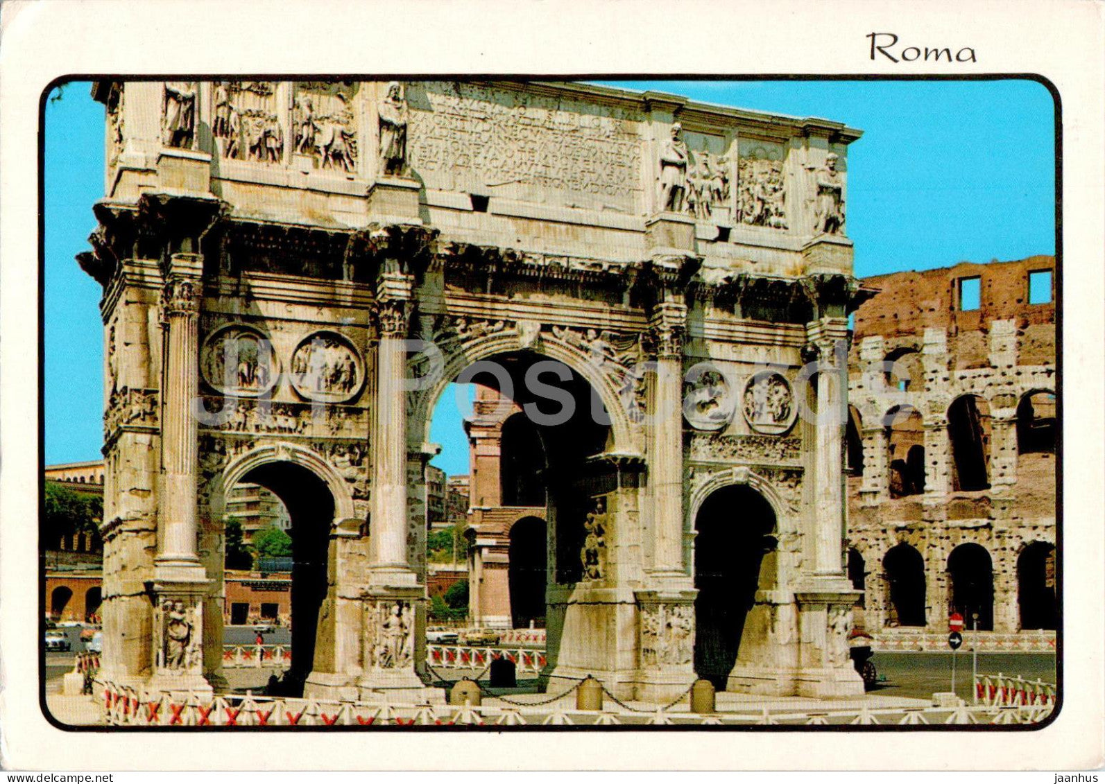 Roma - Rome - Arco di Constantino - Contantine's Arch - ancient world - Italy - used - JH Postcards