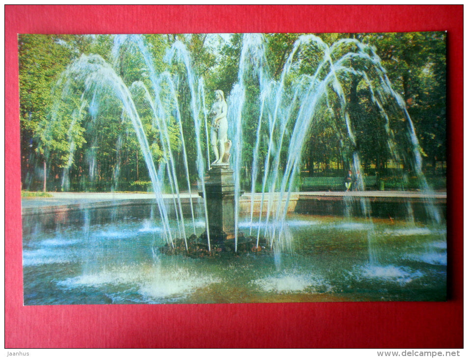 The Eve Fountain , 1726 - fountains - 1973 - Russia USSR - unused - JH Postcards