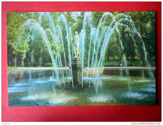 The Eve Fountain , 1726 - fountains - 1973 - Russia USSR - unused - JH Postcards
