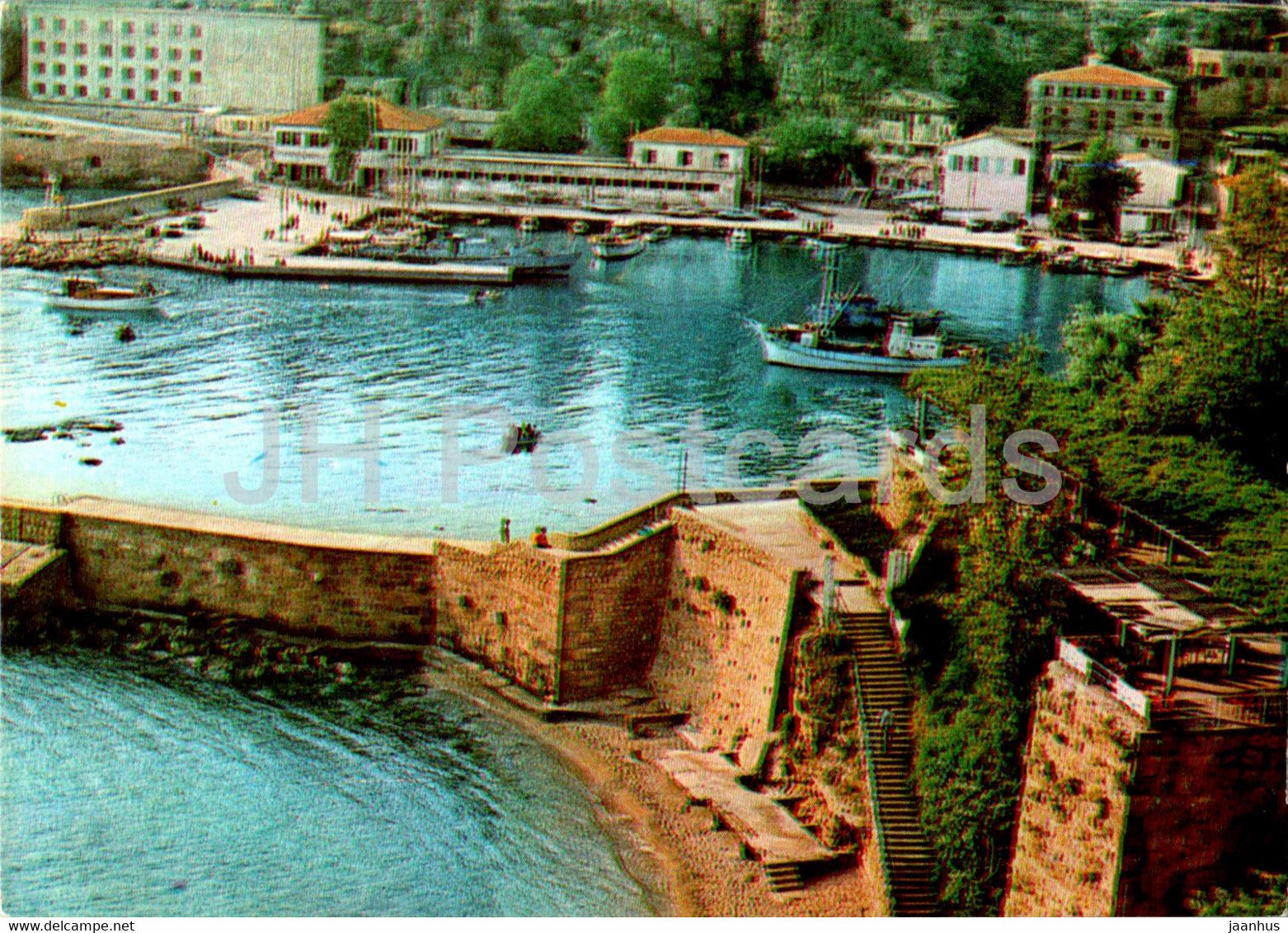 Antalya - iskeleden bir gorunum - view from the pier - Turkey - unused - JH Postcards
