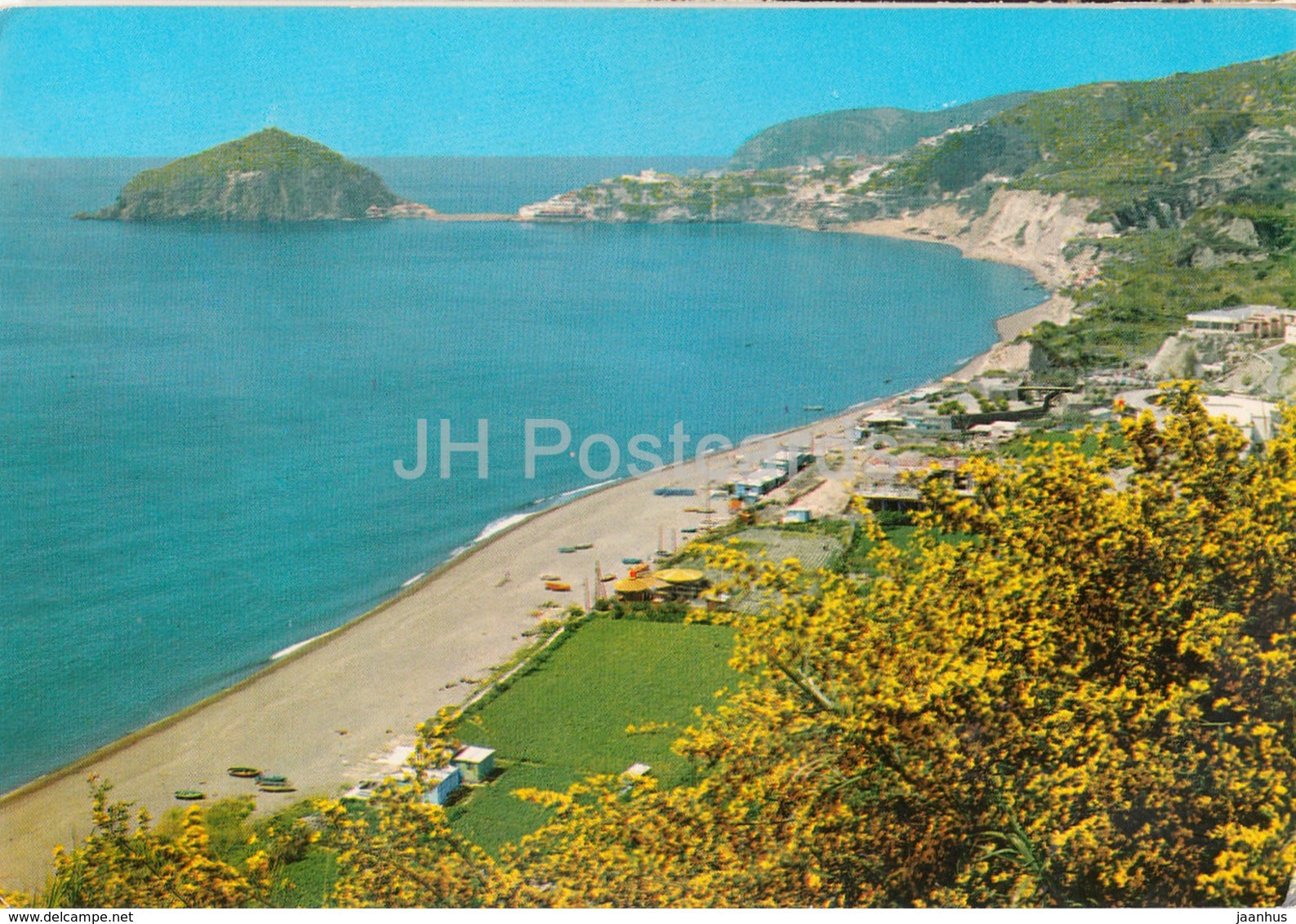 Isola d'Ischia Testaccio - Spiaggia dei Maronti - beach - Italy - 1986 - used - JH Postcards