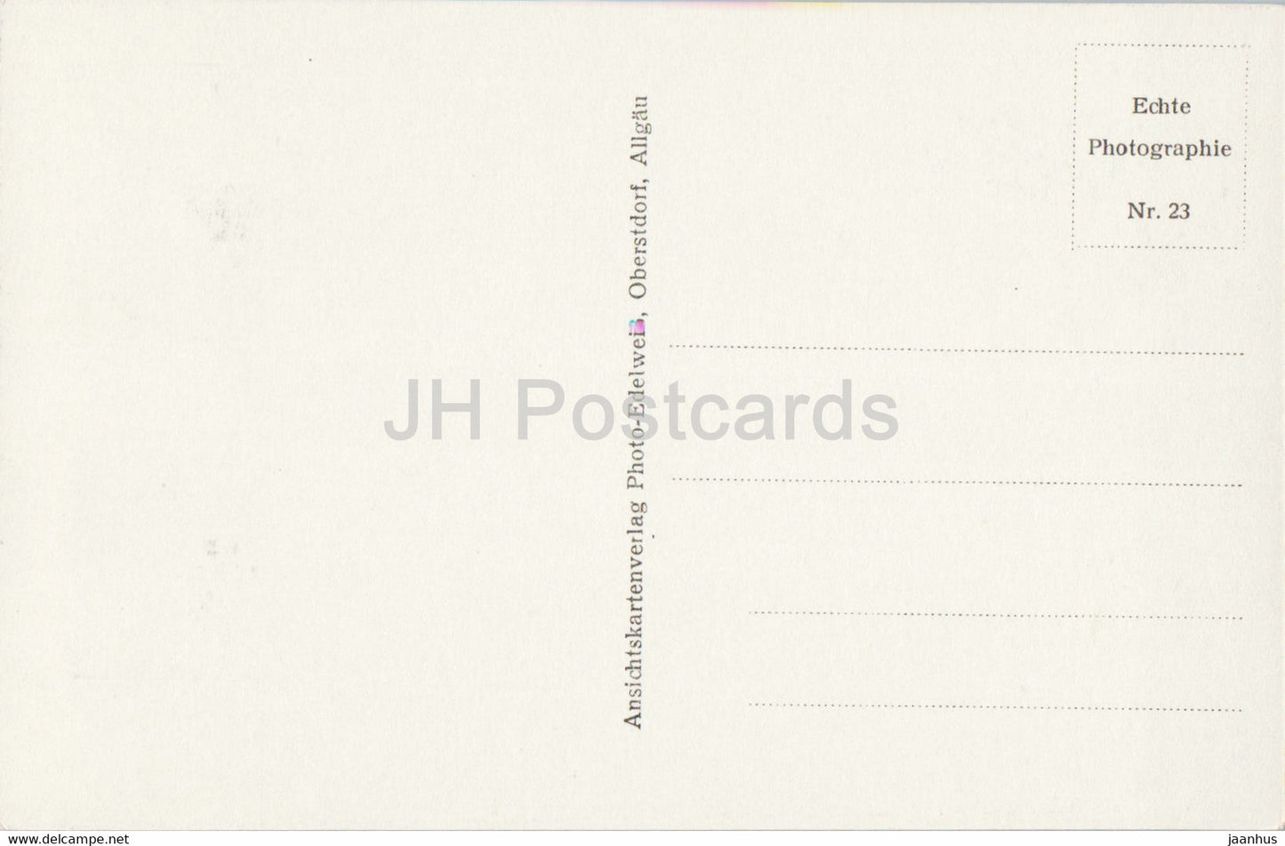 Oberstdorf - Moorweiher - 23 - carte postale ancienne - Allemagne - inutilisée