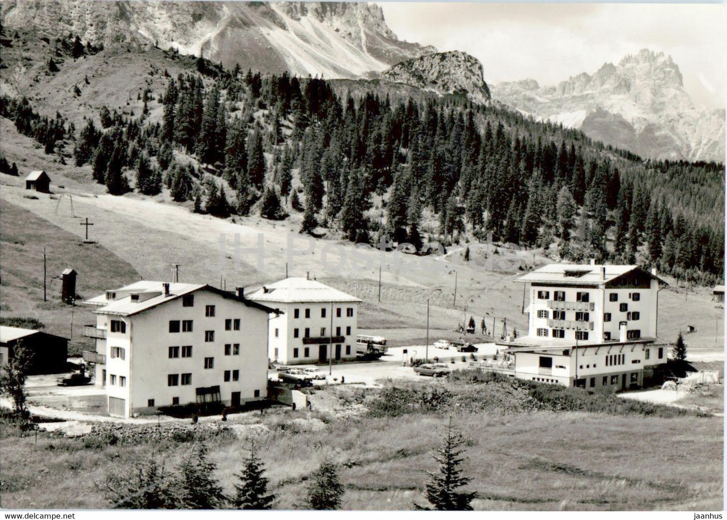 Passo Monte Croce - Comelico 1656 m - Kreuzbergpass - old postcard - Italy - unused - JH Postcards