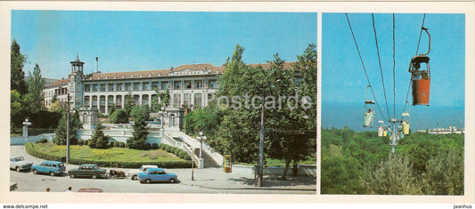 Odessa - Moldova sanatorium - cable car - 1985 - Ukraine USSR - unused - JH Postcards