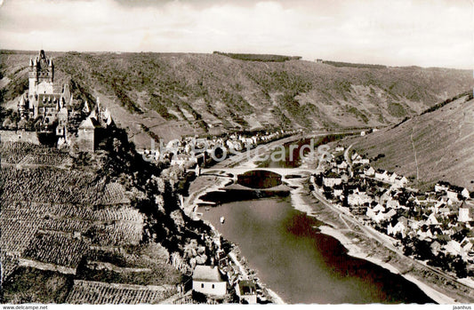 Cochem an der Mosel - old postcard - 1950s - Germany - used - JH Postcards