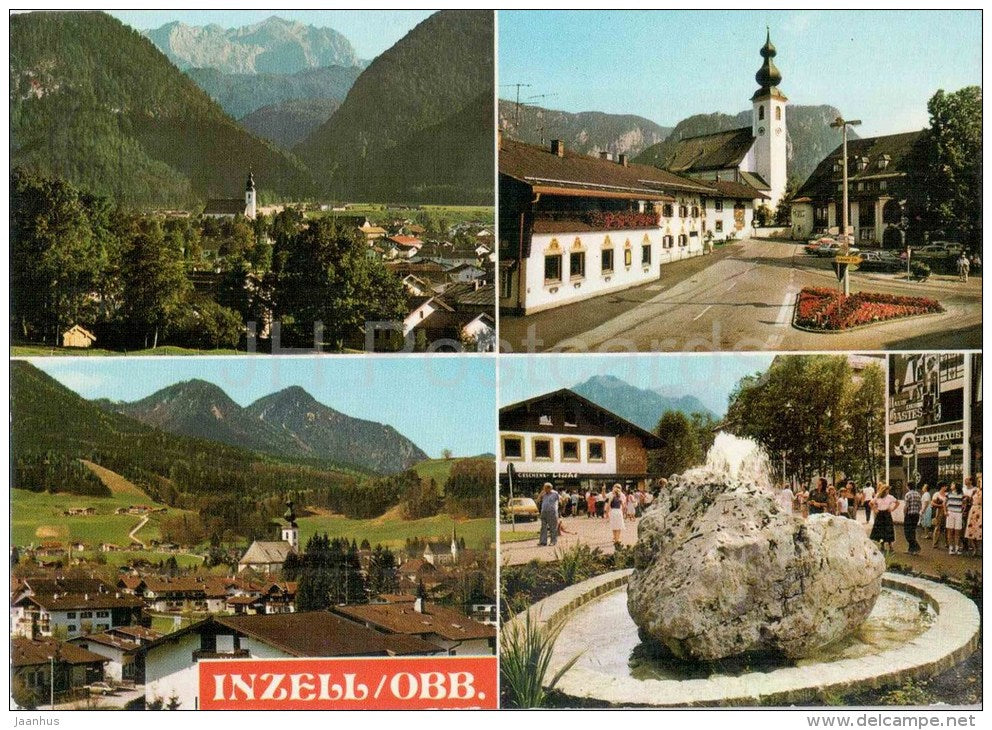 Luftkurort Inzell - Obb. - beliebter Ferienort im Sommer und Winter - 495 - Germany - 1983 gelaufen - JH Postcards