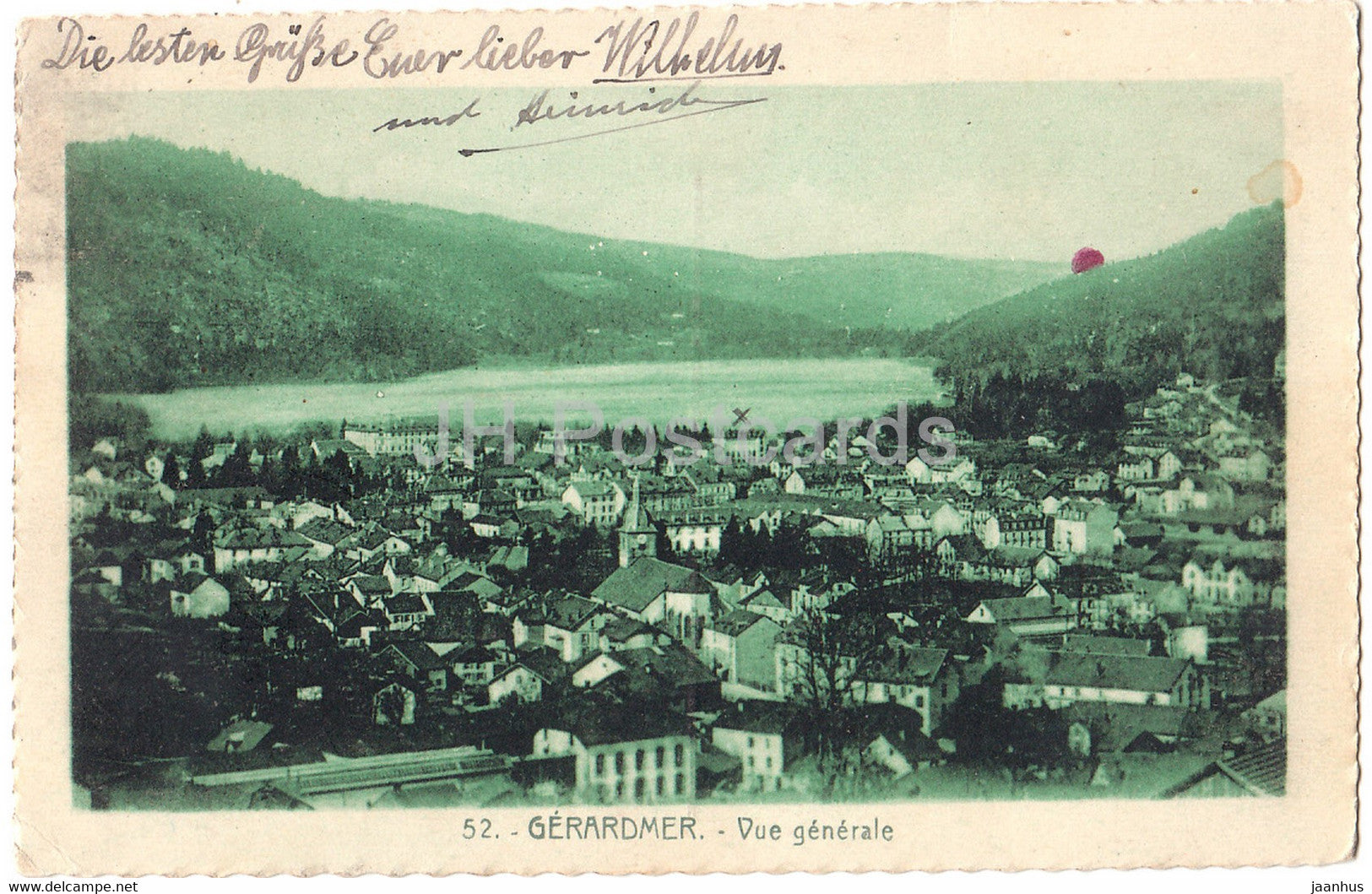 Gerardmer - Vue Generale - 52 - old postcard - 1928 - France - used - JH Postcards