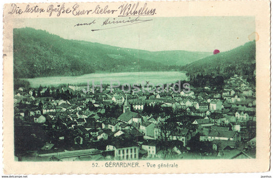 Gerardmer - Vue Generale - 52 - old postcard - 1928 - France - used - JH Postcards