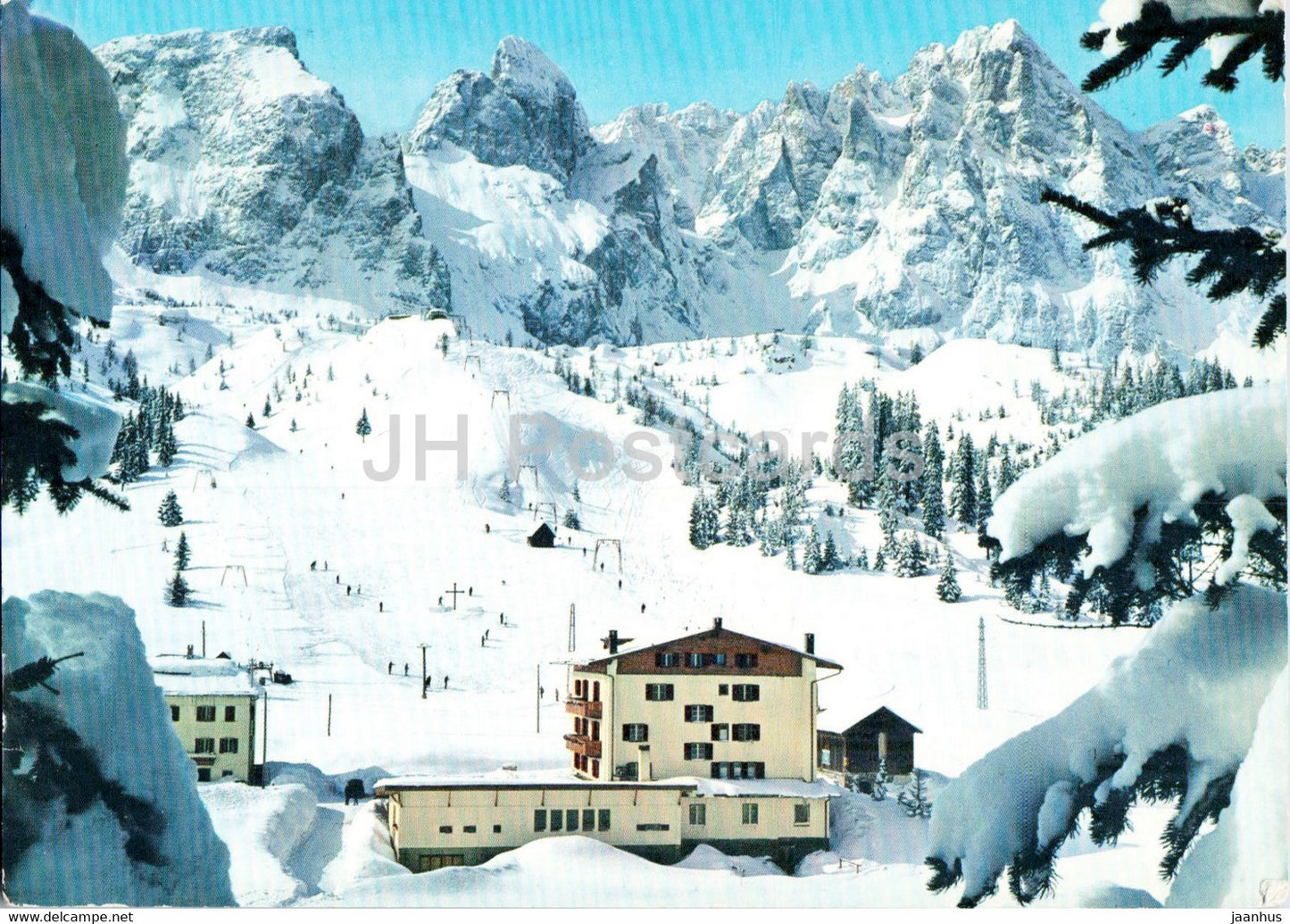 Hotel Kreuzbergpass - Monte Croce - Sesto - Sexten - Dolomiti - 1974 - Italy - used - JH Postcards