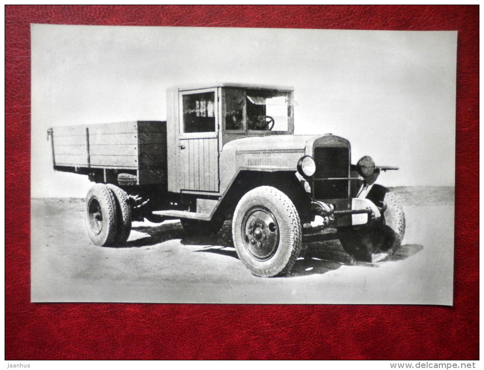ZIS-5B - Russia , 1942-1946 - old cars - truck - 1984 - Russia USSR - unused - JH Postcards