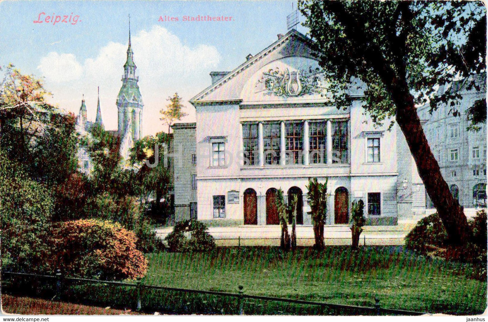 Leipzig - Altes Stadttheater - theatre - 4974 - old postcard - 1926 - Germany - used - JH Postcards