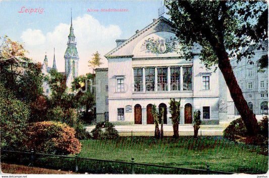 Leipzig - Altes Stadttheater - theatre - 4974 - old postcard - 1926 - Germany - used - JH Postcards