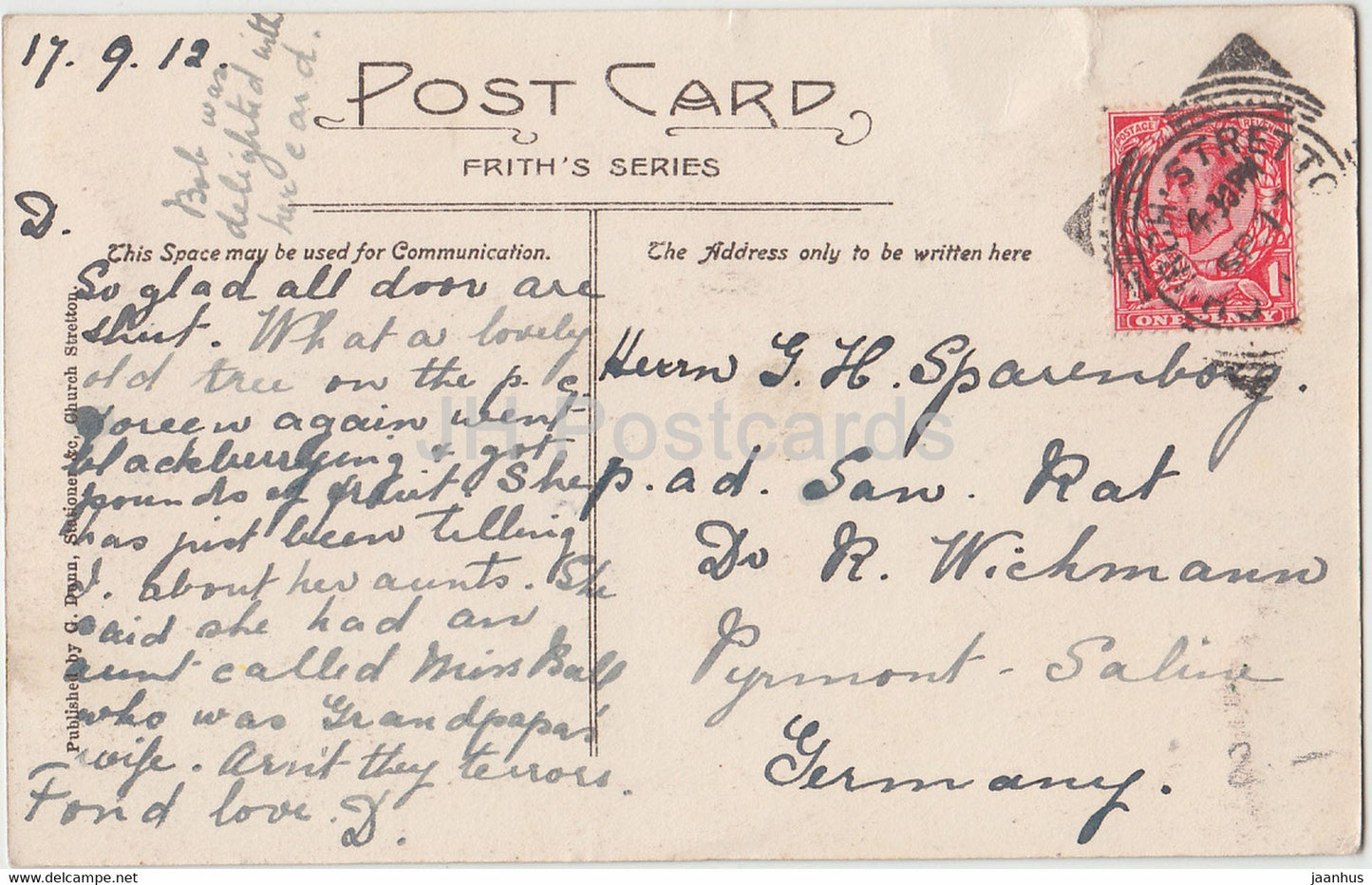 Church Stretton - Longmynd Hotel &amp; Caradoc - alte Postkarte - England - 1912 - Vereinigtes Königreich - gebraucht