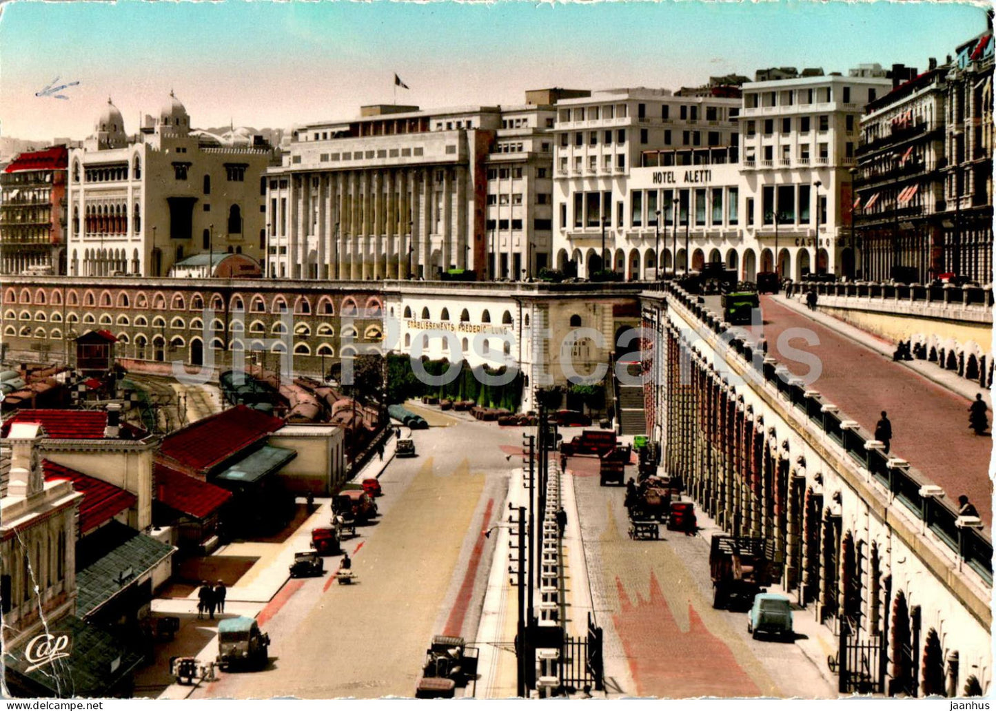 Alger - Algiers - Le Boulevard Carnot - La Mairie et la Prefecture - 473 - old postcard - 1958 - Algeria - used - JH Postcards