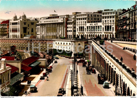 Alger - Algiers - Le Boulevard Carnot - La Mairie et la Prefecture - 473 - old postcard - 1958 - Algeria - used - JH Postcards