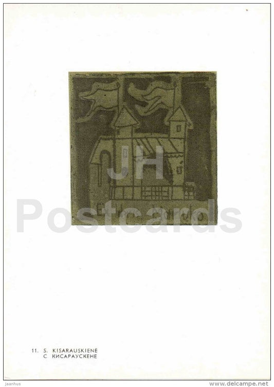 S. Kisarauskiene - Ex Libris - 1969 - Lithuania USSR - unused - JH Postcards