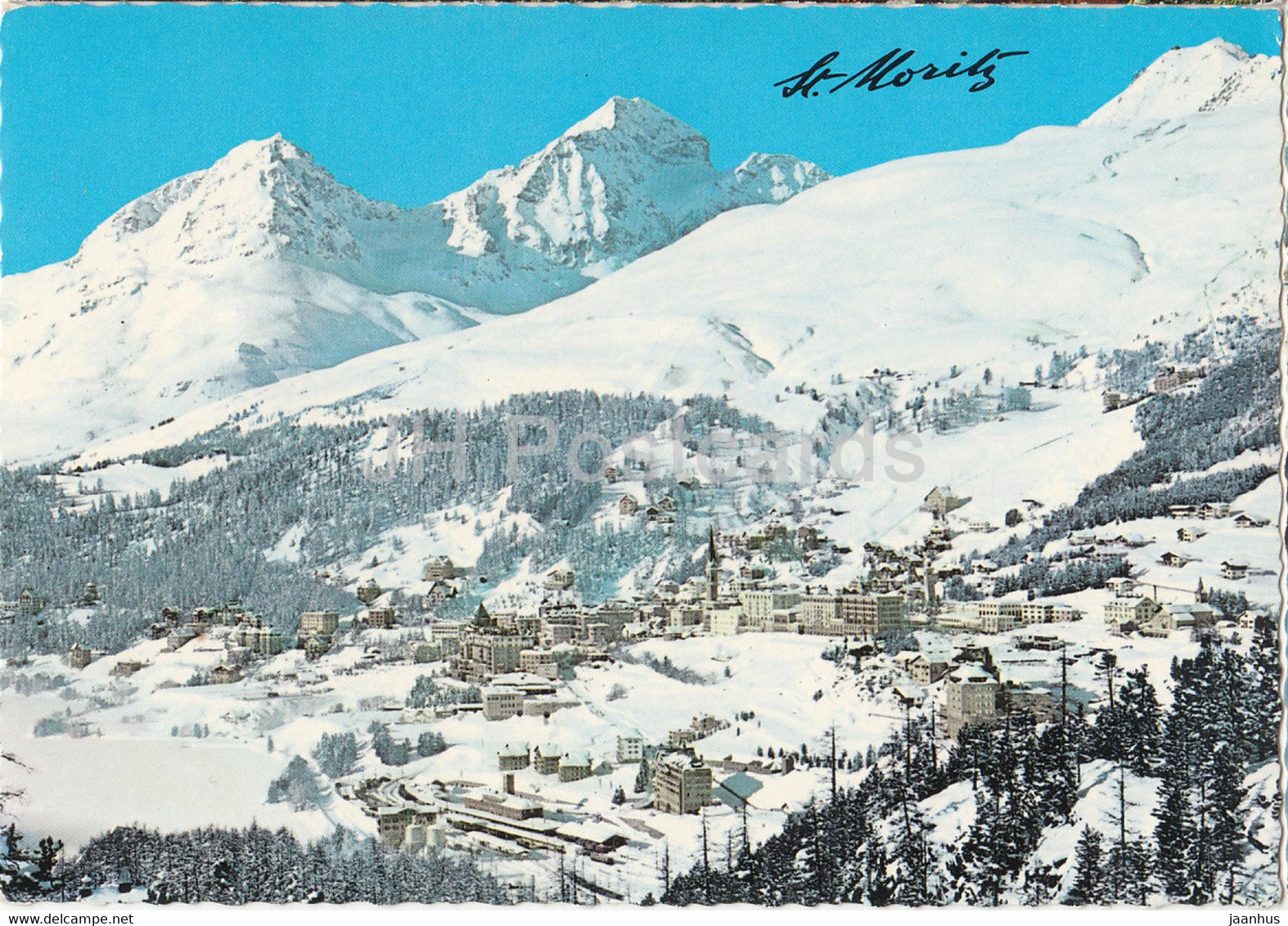 St. Moritz 1850 m - 14 - Switzerland - used - JH Postcards