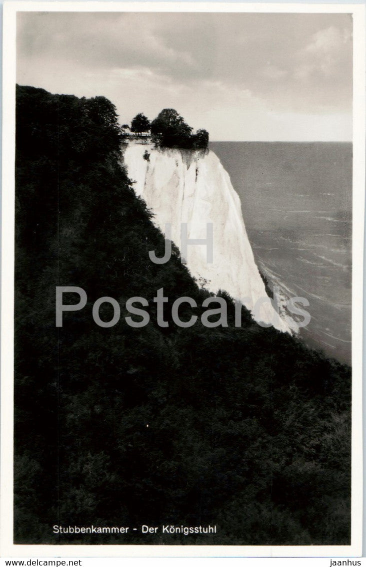 Stubbenkammer - Der Konigsstuhl - 1935 - old postcard - Germany - unused - JH Postcards