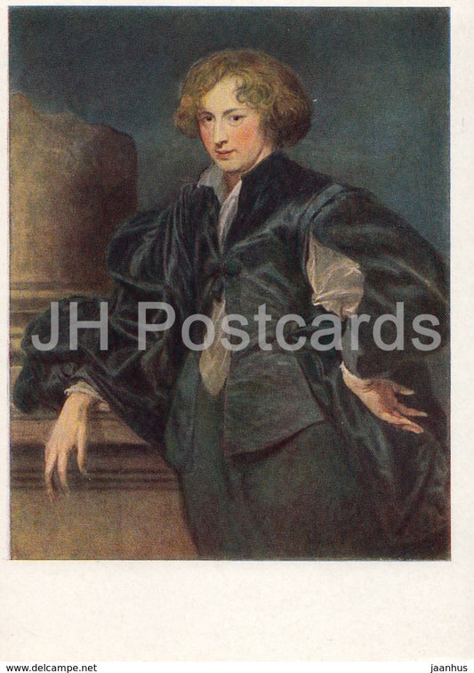 painting by Anthony van Dyck - Self Portrait - Flemish art - 1961 - Russia USSR - unused - JH Postcards