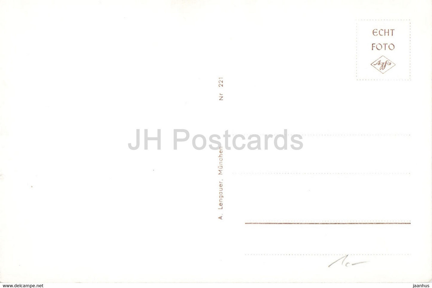 Munchen - Munich - Isarpartie mit Gebirge - bridge - 221 - old postcard - Germany - unused