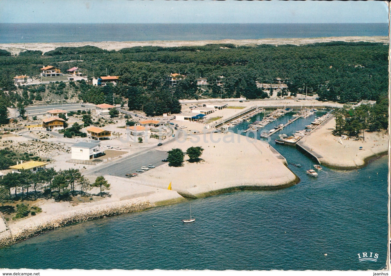 Bassin D'Arcachon - Le Cap Ferret - vue aerienne - Le Port de la Vigne et l'ocean - 249 - France - used - JH Postcards
