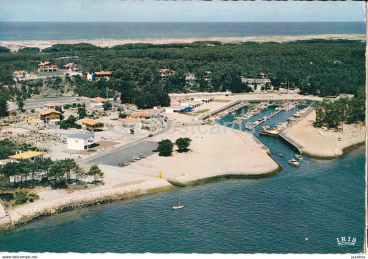Bassin D'Arcachon - Le Cap Ferret - vue aerienne - Le Port de la Vigne et l'ocean - 249 - France - used - JH Postcards