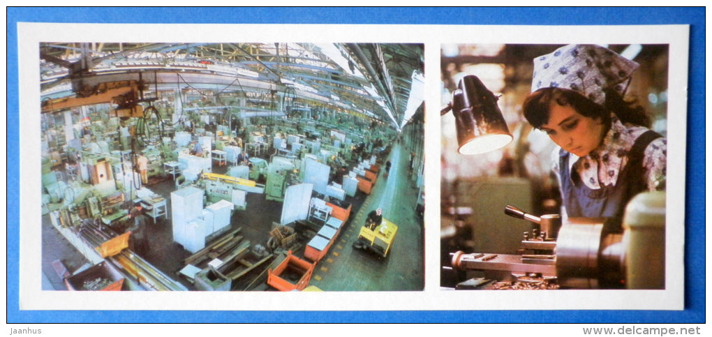repair-tool factory - KAMAZ truck factory - 1979 - Russia USSR - unused - JH Postcards