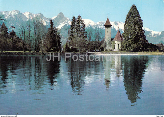 Thoune - Thun - Kirche Scherzlingen - Stockhornkette - church - 8059 - 1974 - Switzerland - used - JH Postcards