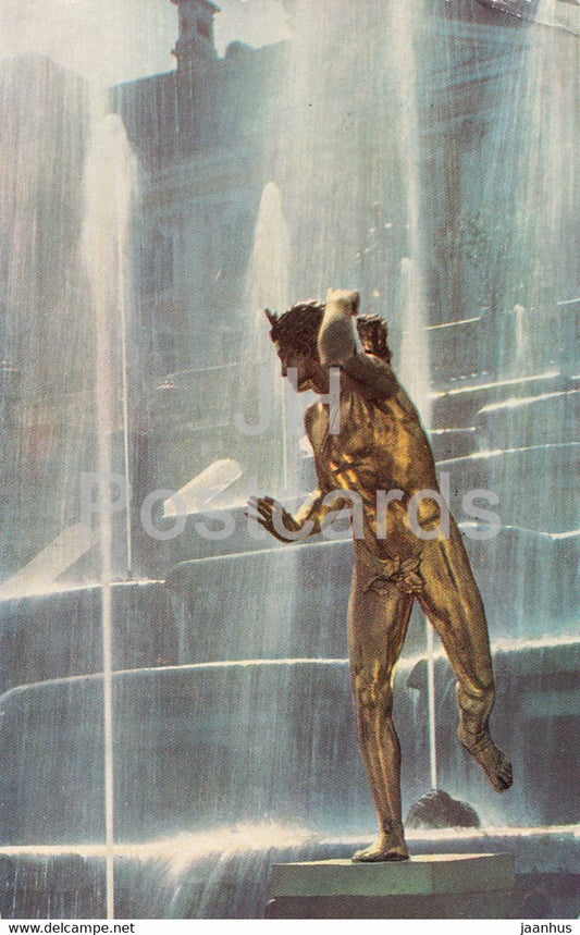 Petrodvorets - Great Cascade - Actaeon - 1967 - Russia USSR - used - JH Postcards