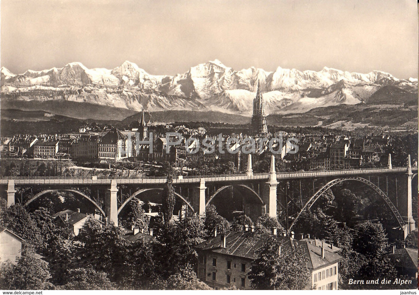 Berne et les Alpes - Bern - 6762 - old postcard - Switzerland - unused - JH Postcards