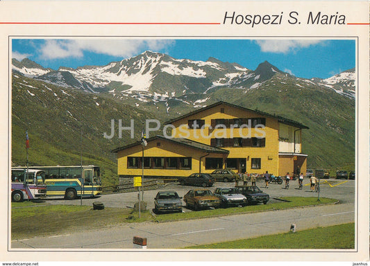 Hospezi S Maria - Lukmanier Passhohe 1920 m - bus - car - Switzerland - unused - JH Postcards