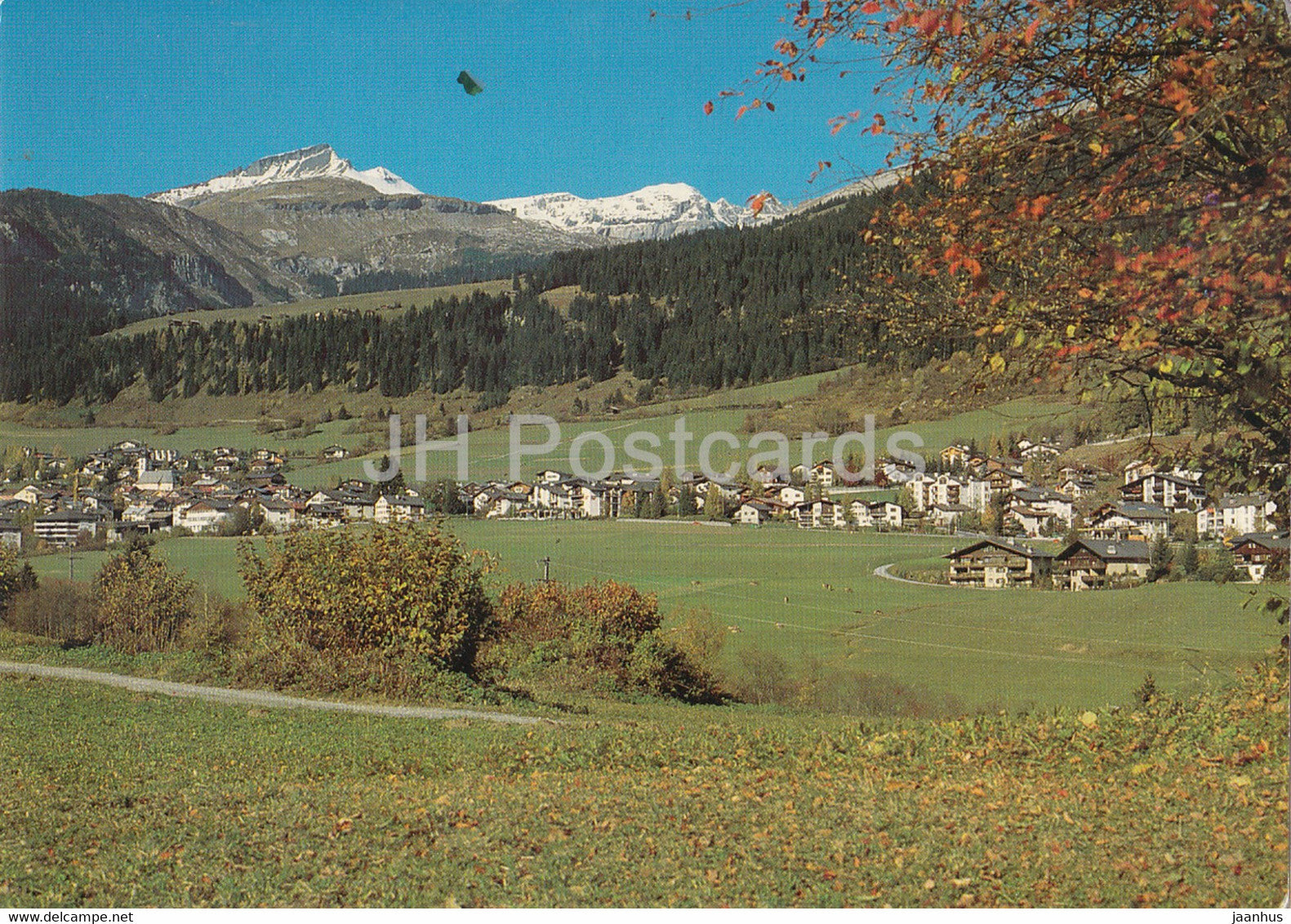 Flims Dorf gegen Piz Grisch - 7283 - Switzerland - used - JH Postcards