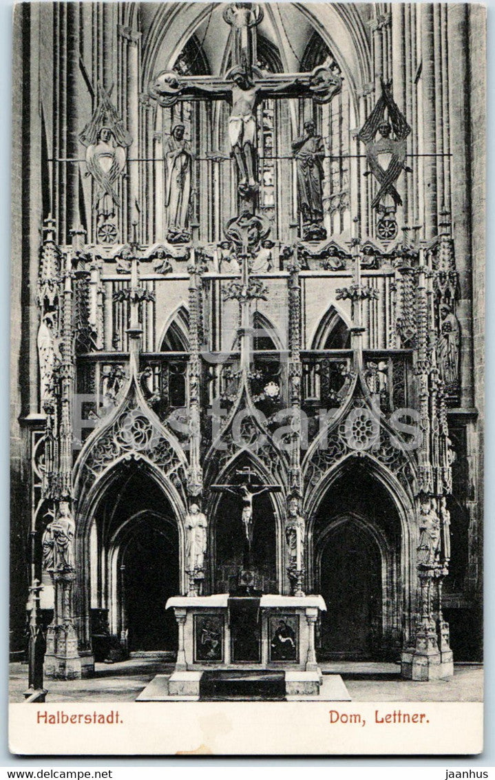 Halberstadt - Dom - Lettner - cathedral - old postcard - 1908 - Germany - unused - JH Postcards