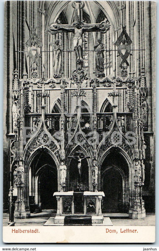 Halberstadt - Dom - Lettner - cathedral - old postcard - 1908 - Germany - unused - JH Postcards