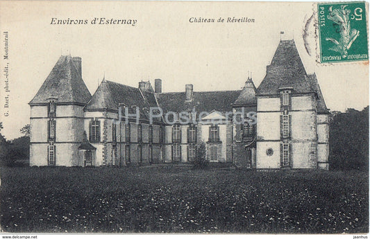 Environs d'Esternay - Chateau de Reveillon - castle - old postcard - 1910 - France - used
