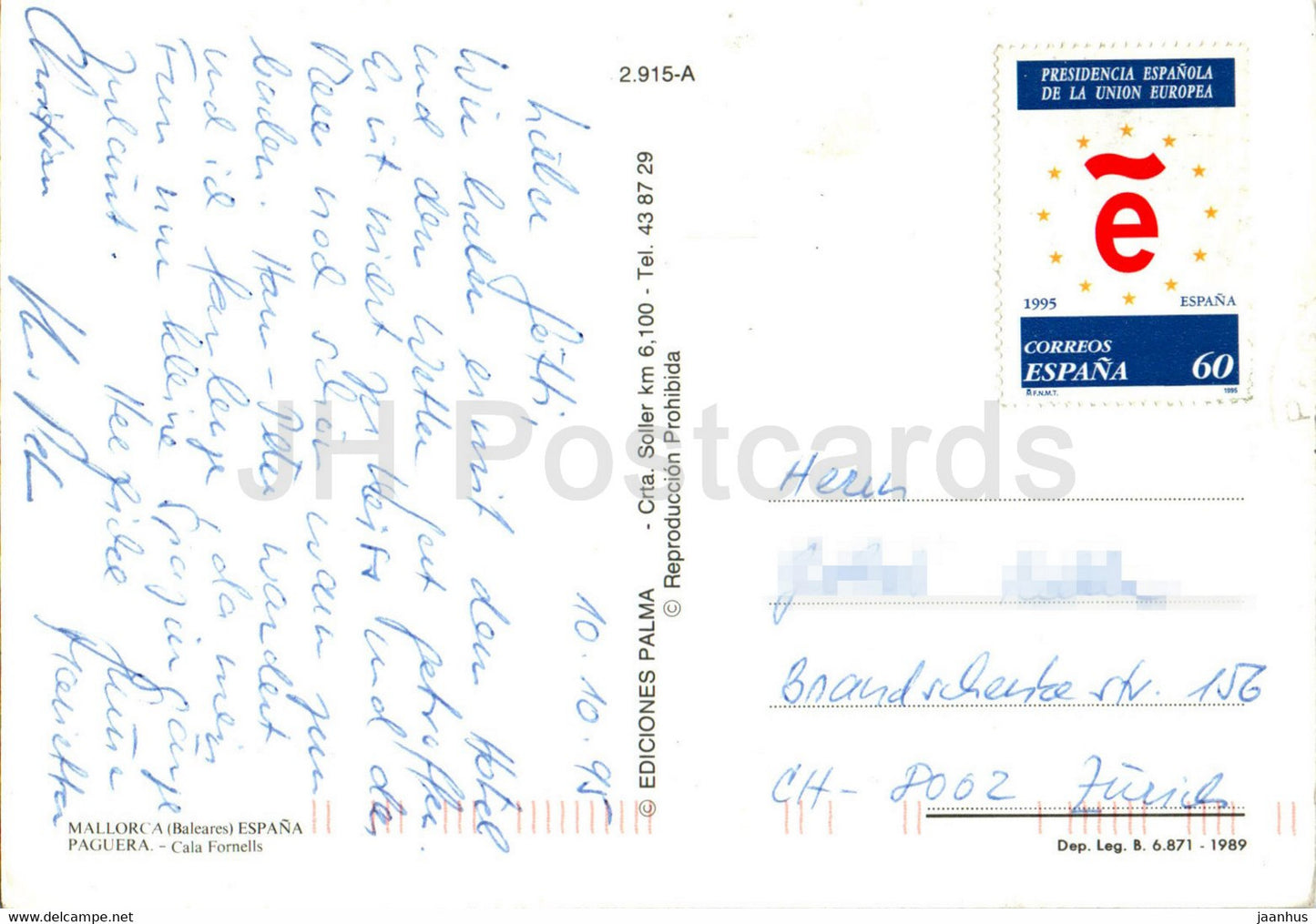 Paguera - Cala Fornells - Mallorca - 1995 - Spain - used