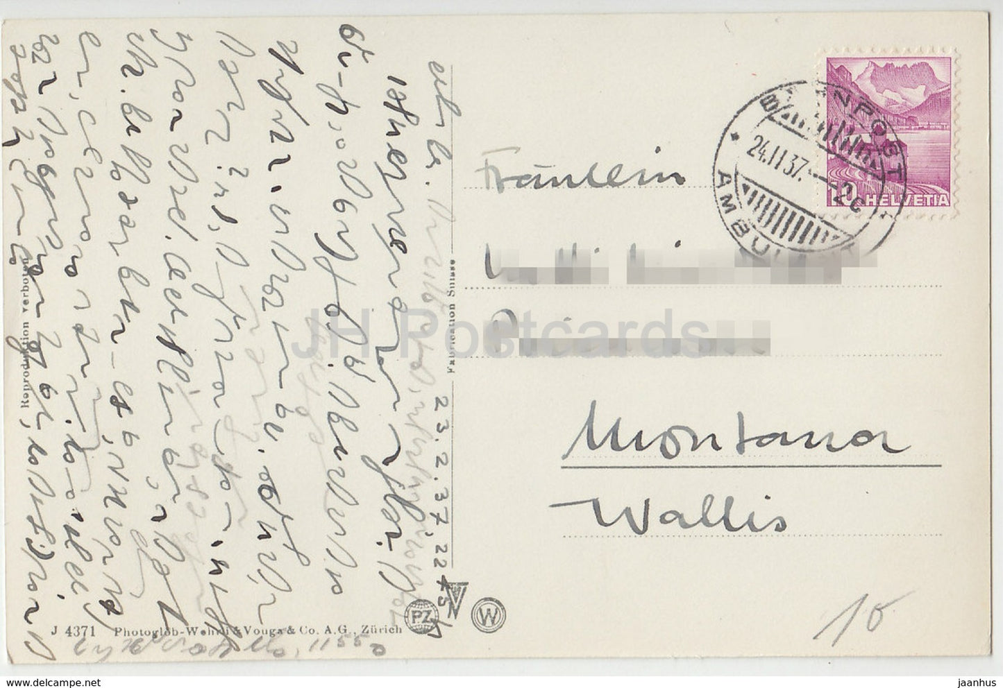 Schaffhausen - Schwabentor - 4371 - Schweiz - 1937 - gebraucht