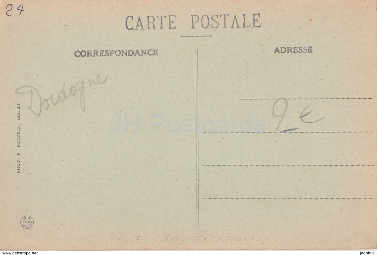 Sarlat - Interieur de la Cathedrale - cathedral - old postcard - France - unused