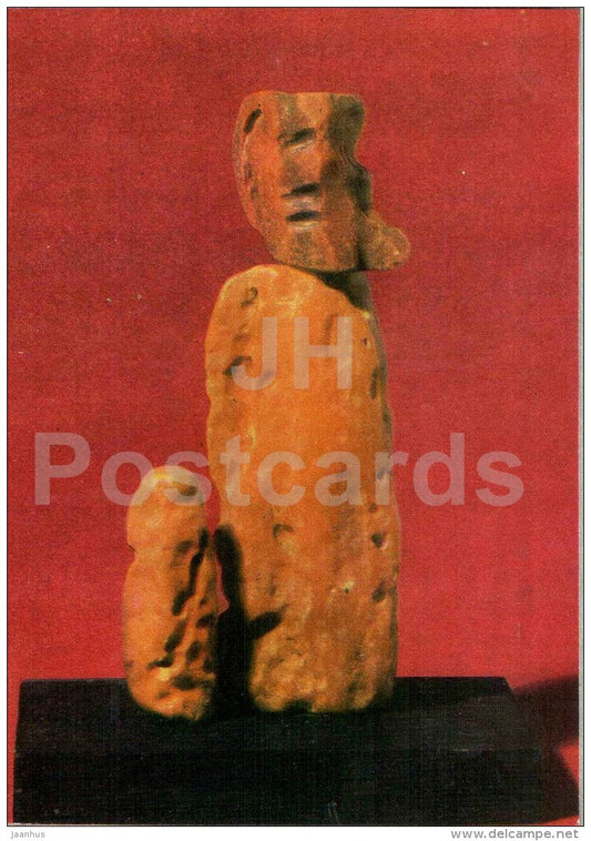 A Figurine by F. Daukantas - art - Amber - Gintaras - 1973 - Lithuania USSR - unused - JH Postcards