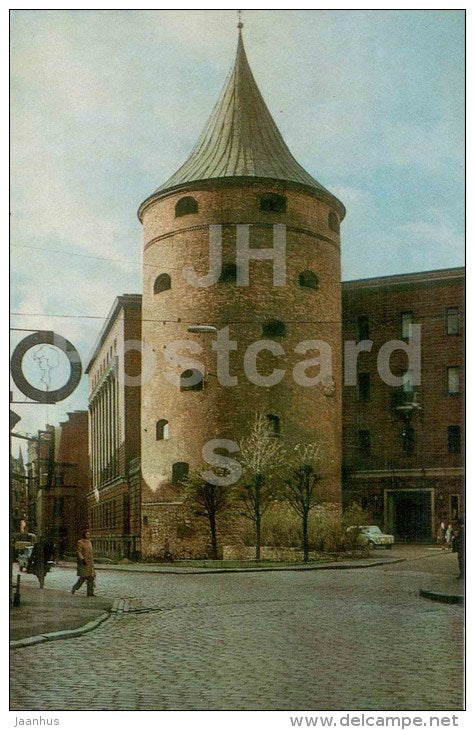 Powder or Sand Tower - Old Town - Riga - 1973 - Latvia USSR - unused - JH Postcards