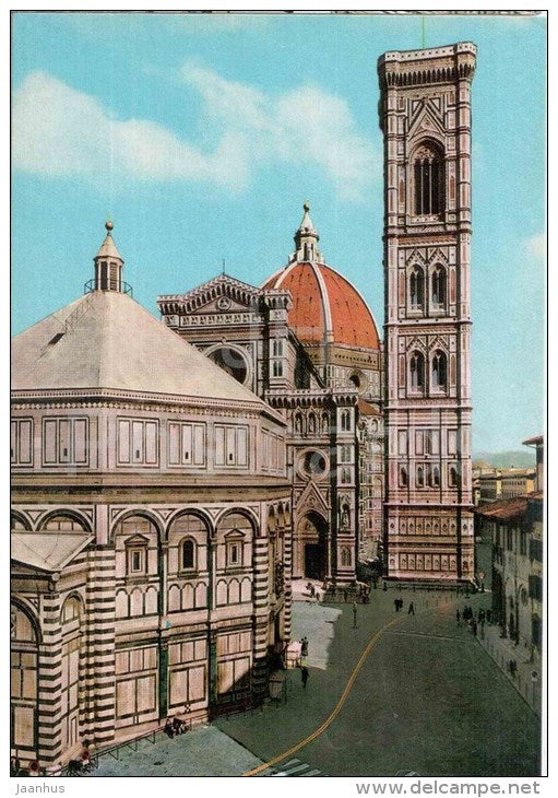 Battistero , Cattedrale e Campanile di Giotto - Firenze - Toscana - Italia - Italy - used - JH Postcards