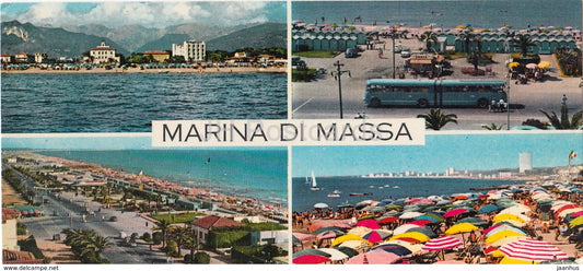 Marina di Massa - beach - buss - MM 105 - Italy - 1967 - used - JH Postcards