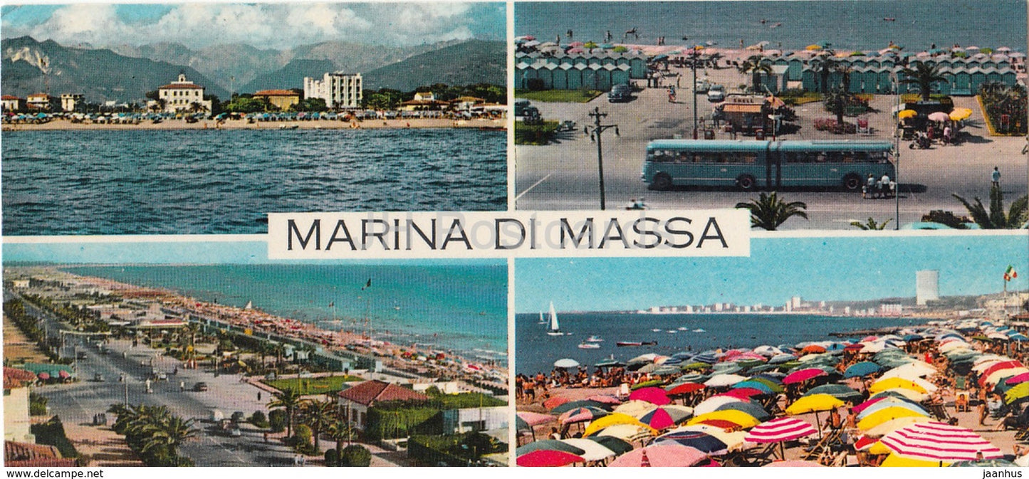 Marina di Massa - beach - buss - MM 105 - Italy - 1967 - used - JH Postcards