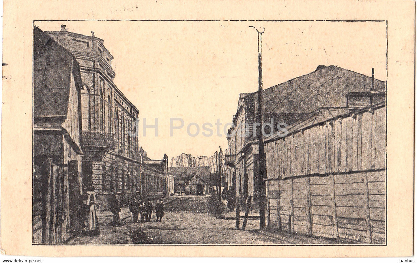 street view - Feldpost - old postcard - 1916 - Poland - used - JH Postcards
