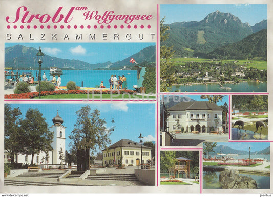 Strobl am Wolfgangsee - Salzkammergut - multiview -A-5350 - Austria - used - JH Postcards