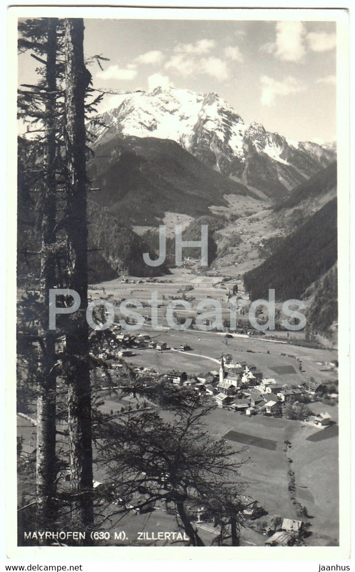 Mayrhofen 640 m - Zillertal - old postcard - 1938 - Austria - used - JH Postcards