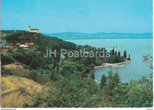Greetings from the lake Balaton - view - 1977 - Hungary - used - JH Postcards