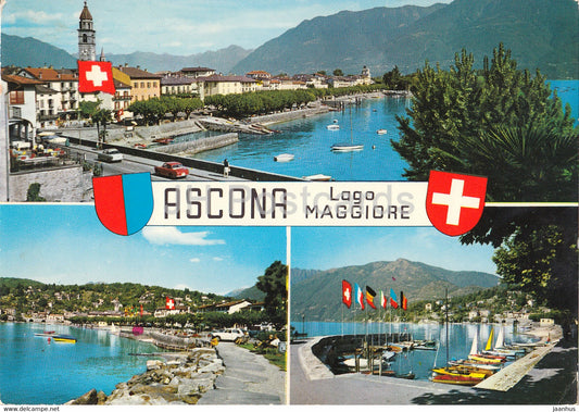 Ascona - Lago Maggiore - Vedute della Citta - multiview - 2369 - Switzerland - used - JH Postcards